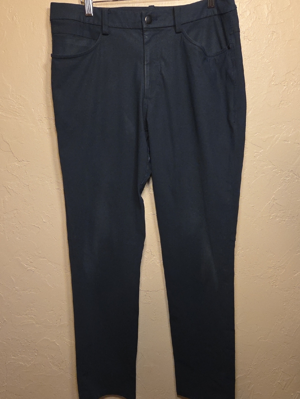 Lululemon ABC Pants Men’s Size 32 Navy Blue Stretch Casual Athletic Travel